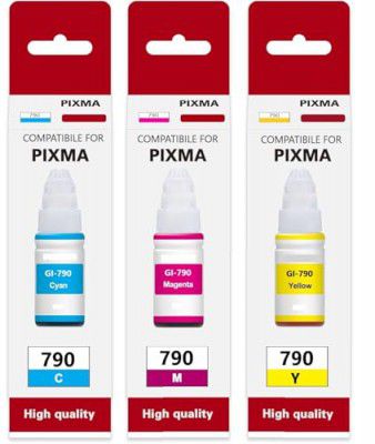 PROINKS Compatible Refill Ink for Canon G Series GI 790 Compatible for Canon PIXMA G1000,G1010,G1100,G2000,G2010,G2100,G3000,G3010,G3100,G4010 (Cyan/Magenta/Yellow(70ml Each))