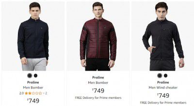 Proline Men's Jackets at Flat ₹749