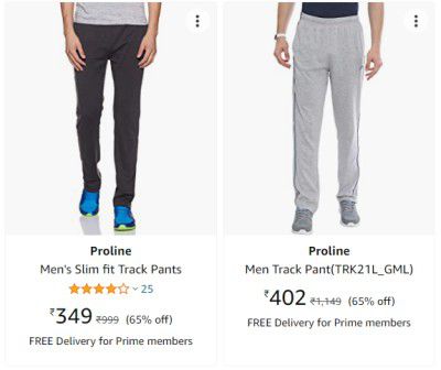 Proline Mens Slim fit Track Pants