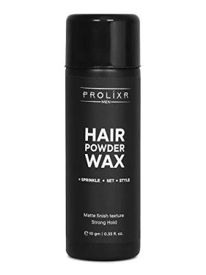 Prolixr Hair Volumizing Powder Wax - 10gm | 24 Hrs Strong Hold, Matte Finish | Restylable | 100% Natural & Safe Hair Styling Powder | Hair Wax Powder For Men