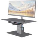Promate Advanced Electric Monitor & Laptop Stand with One-Touch Height Adjustment, Integrated USB Hub, 18W USB-C PD Port, 5Gbps USB 3.0 Data Transfer Port,and Dynamic RGB Lighting, Raizer...