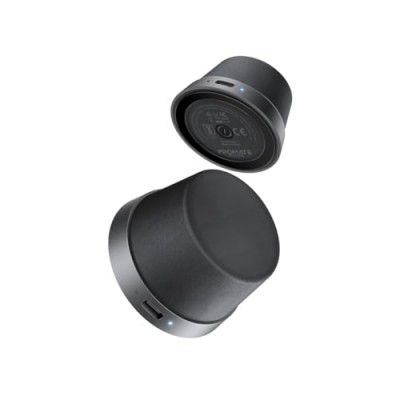Promate Magnetic Bluetooth Speaker, 3W TWS Small Bluetooth Speaker, Punch, Black