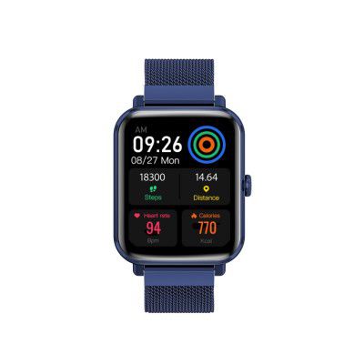 Promate ProWatch-M18 Fitness Smart Watch, 1.78” AMOLED Display, 240+ Media Storage (Blue)