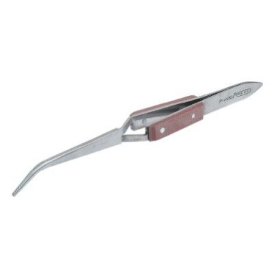 Proskit 1PK-117T 164mm Steel Cross-Leg Soldering Tweezer (Brown)