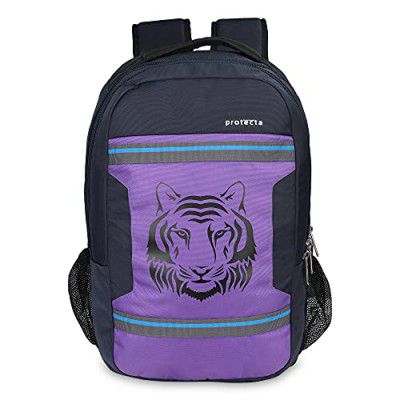 Protecta Harmony 33 L Water Repellant Backpack for Laptops Up to 39.62cm (15.6-Inch) - Navy & Purple