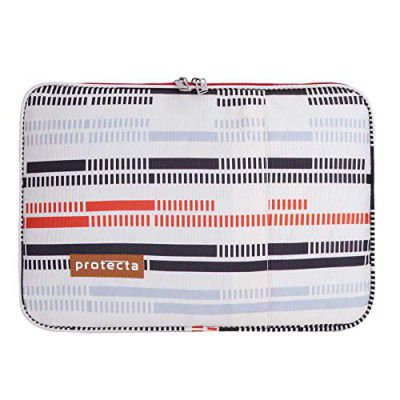Protecta Phoenix Waterproof 13.3 Inch Laptop Sleeve Hand Bag Cover for Men & Women Ideal for Office & College, with Soft Plush Interiors - (Broken Lines Print)