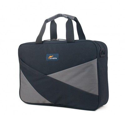 Protecta Road Warrior Laptop Briefcase for Laptops with Screen Size up to 15.6 Inches (Black & Grey)