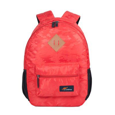 Protecta Urban Camo 15.6" Laptop Backpack Ideal For School/College/Office/Work - Red