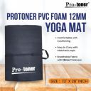Protoner 12 mm foldable yoga mat (Black)