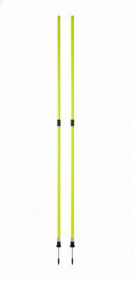 Protoner Agility Poles for Field Training, High Visibility Neon Yellow, 5 Feet, Ground Poles for Cricket and Football