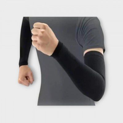 Protoner Compression Arm Sleeves, Stretchable, Black, 3 Pairs