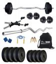 Protoner Home Gym 12 kgs, 3 kg x 4 Plates, 1 x 3 feet bar,2 x Dumbbell rods and Accessories...