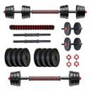 Protoner PVC DM 4-40 Kg Dumbbells Set and Fitness Kit...
