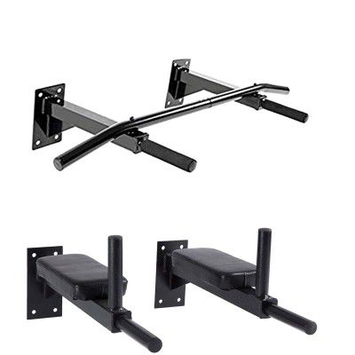 Protoner Wall Mounting Combo of Dips and Chin Up Bar