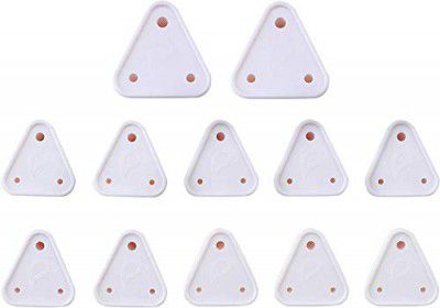 PROTOWARE 12 Piece Baby Safety Child Proofing Electric Socket Plug Guards Switch Board Cover (White)