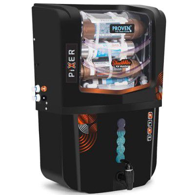Proven® Pixer Copper Water Purifier with RO+UV+UF+TDS Adjuster | 12L Food grade ABS Water Tank | Best Water Purifier