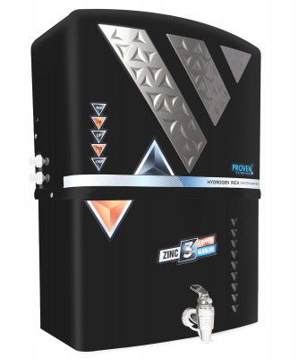 Proven® Zinc Copper Alkaline Hydrogen RO Water Purifier | 10 to12 Liter Storage | RO+ZN+CU+ALK+ Negative ORP+UV+UF+TDS+PF | Wall Mount & Table Top Water Purifier Best For Home (Made In India)