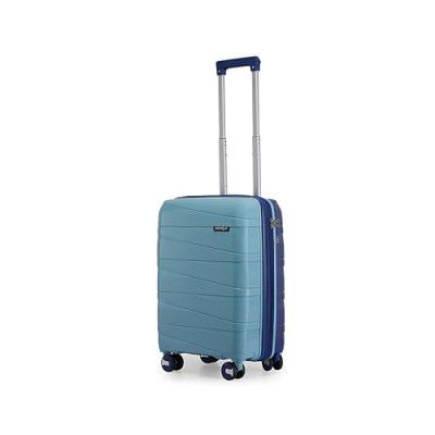Provogue Azure Hard-Sided PP 55 Cm Cabin Luggage Suitcase | 5 Year Warranty (Saphire Blue/Peacock Blue)