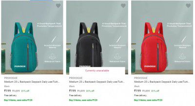 Provogue Backpacks Upto 81% OFF