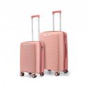 Provogue Coral Hard-Sided PP Trolley Bag Set of 2 | Expandable Space with 8 Wheels Trolley Bags for Travel (Tea Rose/Redwood)...