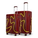 Provogue Loop Hard-Sided PP Trolley Bag Set of 2 | Expandable Space with 8 Wheels Trolley Bags ...