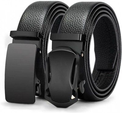 PROVOGUE  Men Black Artificial Leather Belt