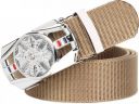 PROVOGUE  Men Casual Beige Nylon Belt...