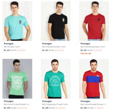  Provogue Men's T-Shirt | Start @ 247
