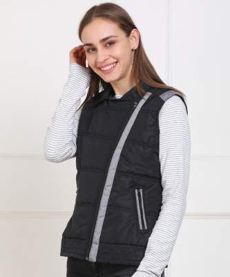 Provogue Sleeveless Solid Women Jacket