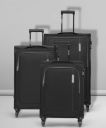 PROVOGUE Soft Body Set of 3 Luggage 4 Wheels - Lead Combo Set (30inch+ 26inch+22inch) - Black...
