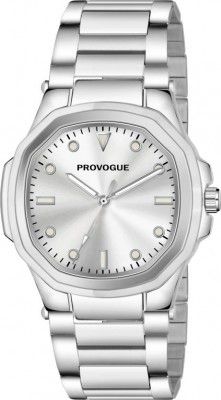 PROVOGUE Stainless Steel Case Featuring Subtle Silver Dial Details Analog Watch - For Men PR-GSQ012-SLV-CH