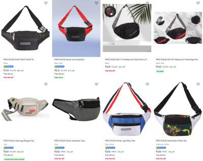 Provogue Waist Bags Starts ₹169