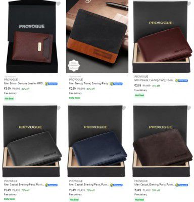 Provogue : Top Rated Wallets Starts ₹157