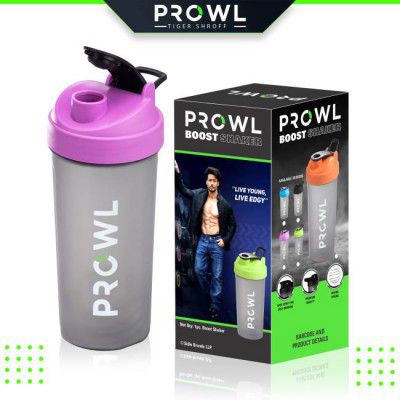 PROWL by TIGER SHROFF Boost 700 ml Shaker (Pack of 1, Purple, Plastic)
