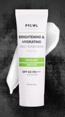 PROWL by Tiger Shroff Brightening and Hydrating Sunscreen SPF 50+ PA++++ with Niacinamide | 50ml