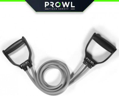 PROWL by Tiger Shroff Double Toning Tube,Exercise & Stretching Resistance Band For Men & Women Workout Resistance Tube  (Grey)
