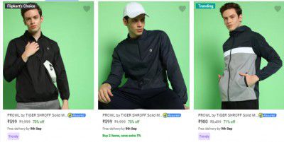 PROWL by TIGER SHROFF Men Wind Cheater Min. 70% off