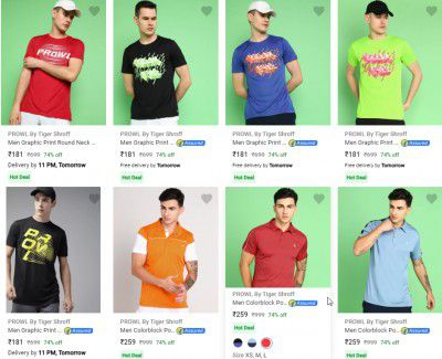 Prowl Mens T-Shirts Starts ₹238