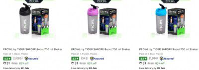 Prowl Shakers & Sippers Starts at Rs 138