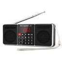 PRUNUS J-288 Portable AM FM Radio with Bluetooth Speaker, Sleep Timer, Power-Saving Display, Ultra-Long Antenna, AUX Input & USB Disk & TF Card MP3 Player?Black?...