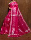 PSA TRENDS  Hand Painted Handloom Cotton Silk Saree  (Pink)...