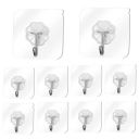 PSM100 Self Adhesive Wall Hooks Heavy Duty Sticky Hooks for Hanging 8 KG (Max) Wall Hangers for Hanging Kitchen Bathroom Bedroom Accessories (5)...