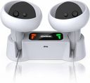 PSS Charging Dock for Oculus Quest 2 Controllers, VR Accessories Charger Station with 2 Rechargeable Batteries, Fast Charging Station Set with Type-C Charging Cable...