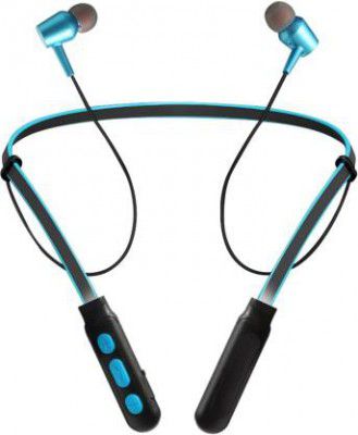 PStuff Super Bass Earphone Bluetooth Headset  (Blue In the Ear)
