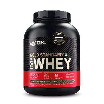 ptimum Nutrition (ON) Gold Standard 100% Whey Protein Powder - 5 lbs, 2.27 kg (Double Rich Chocolate)