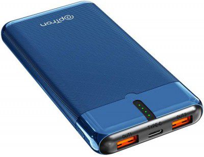 PTron 10000 mAh 22.5 W Power Bank  (Blue, Lithium Polymer, Fast Charging for Mobile)