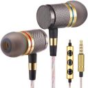 PTron Aristo HBE (High Bass Earphones) Stereo in-Ear Wired Headphones with Mic - (Gold)...