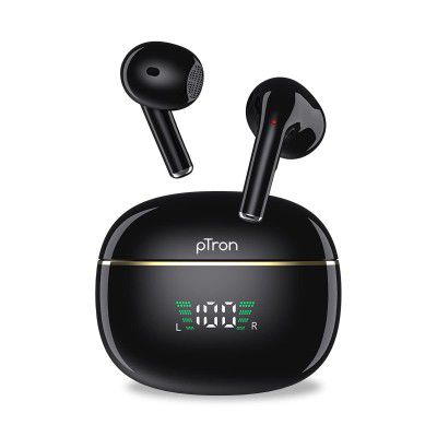 pTron Bassbuds Perl In-Ear TWS Earbuds with TruTalk™ ENC