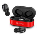pTron Bassbuds Plus in-Ear TWS Earbuds with HD Mic, Bluetooth 5.0 Headphones, 28Hrs Playtime, Immersive Sound, Stereo Calls, Voice Assistant, IPX4 Water Resistant & Fast Charging (Red & Jet Black)...