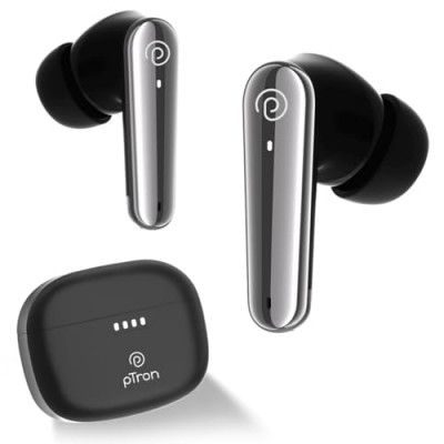 pTron Bassbuds Prism TWS Earbuds with 3D AudioScape, 45Hrs Playtime